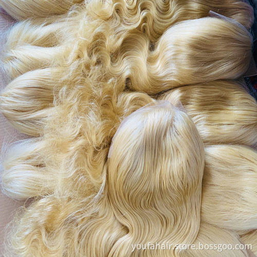Wholesale Brazilian Virgin 100% Human Hair 613 Full Lace Wigs for Black Women Blonde Straight 13*4 Transparent Lace Front Wigs